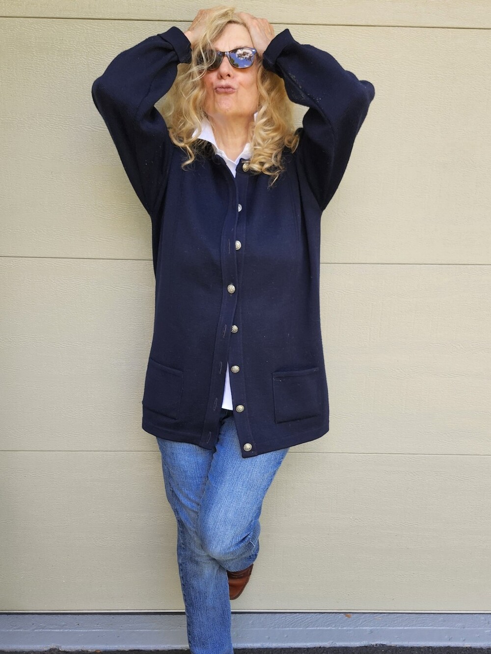 Edinburgh Collection Vintage Ex Cond/Pro Clean Cardigan/Sweater Jacket L, $59